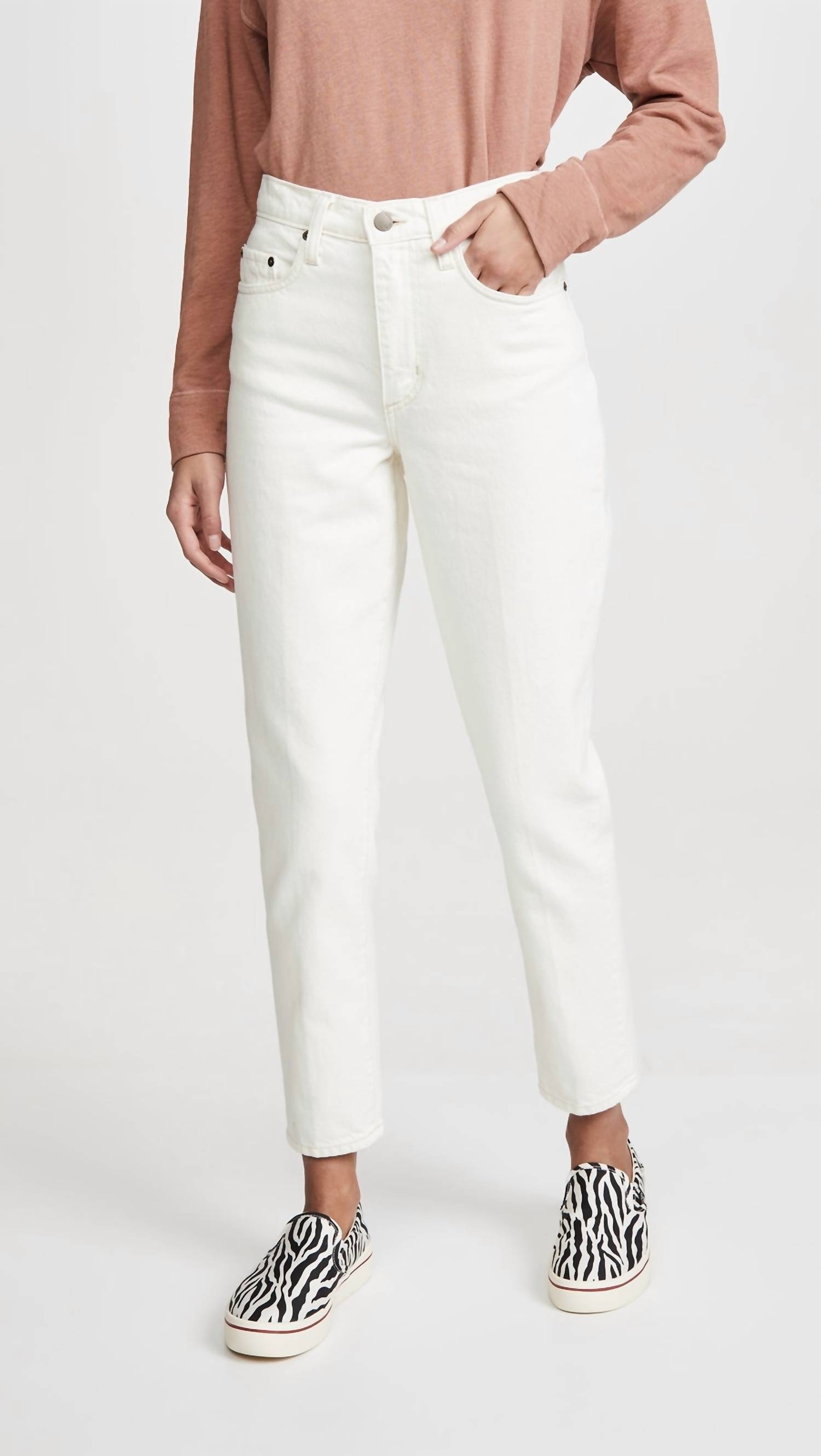 New Nobody Denim Women's Cult Skinny Ankle Jeans In White